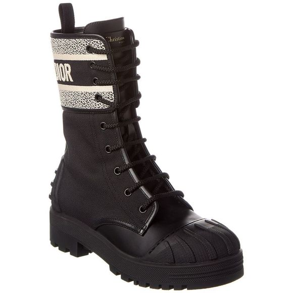 Dior D-Major Canvas & Rubber Boot - Picture 1 of 5